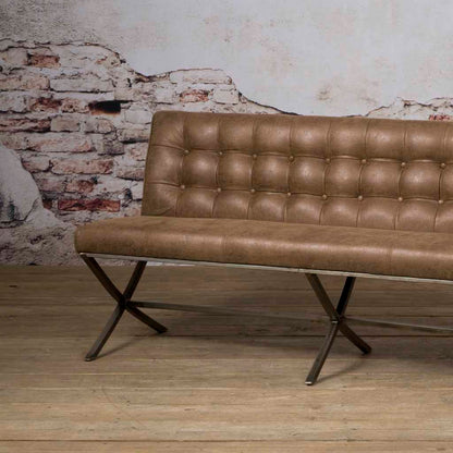 Eetkamerbank Barcelona | Fabric Cherokee Bruin