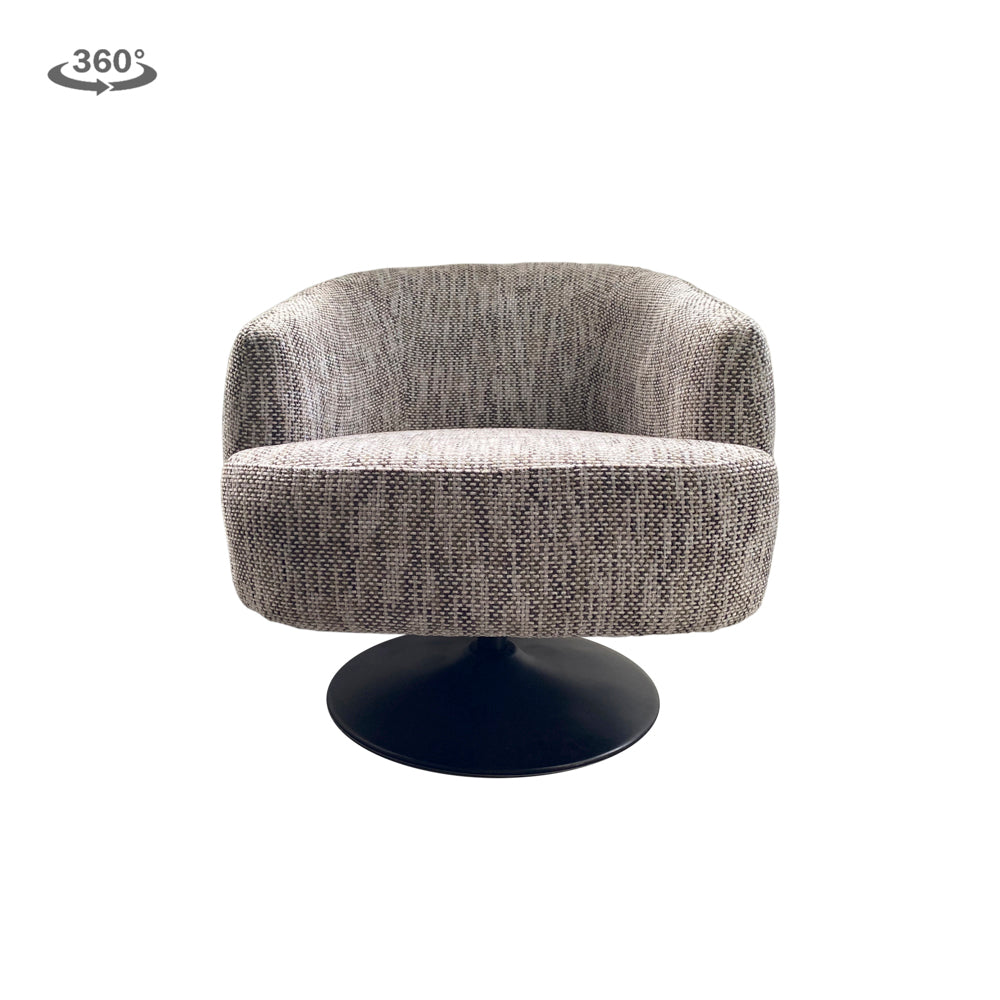 Draaifauteuil Barga | Grijze Stof