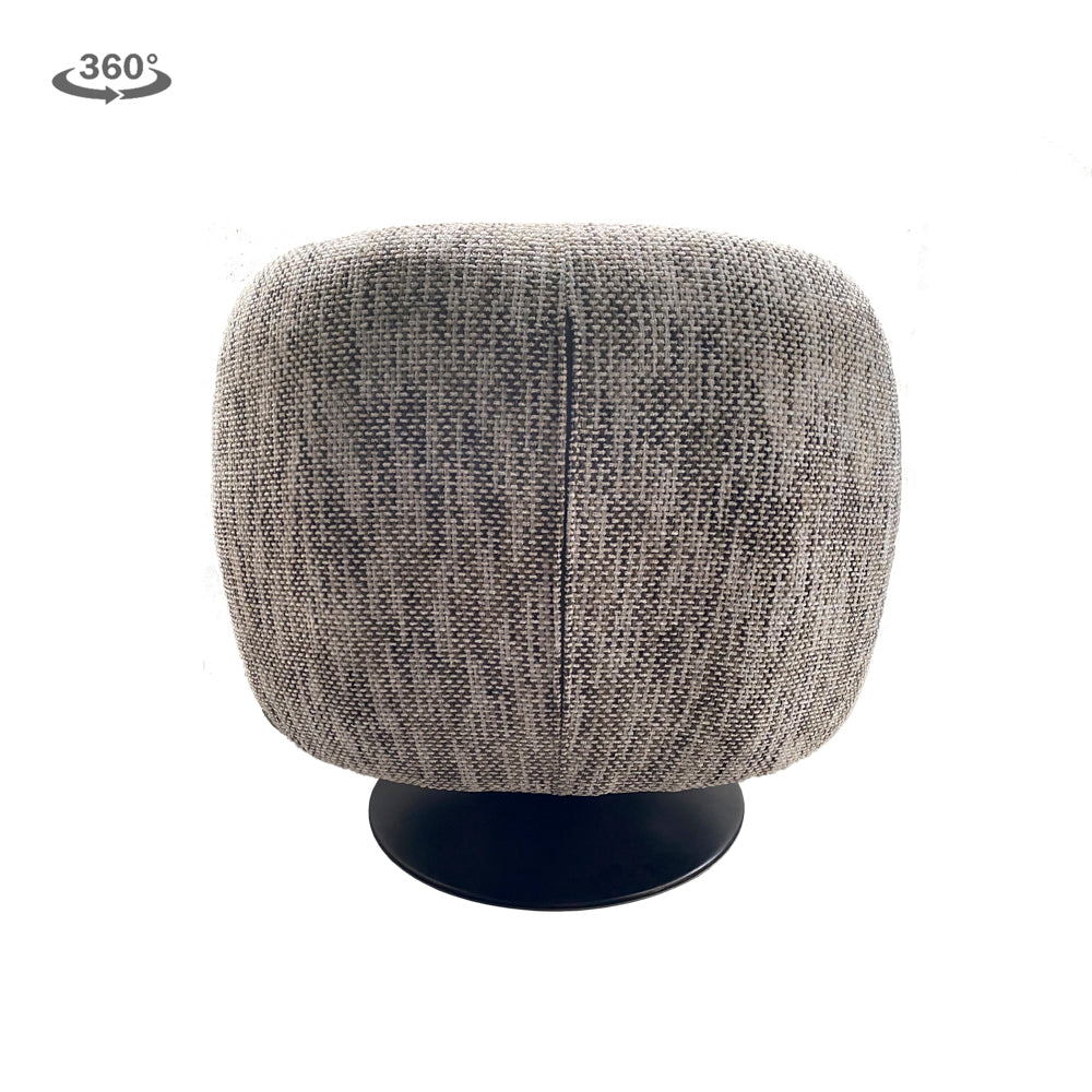 Draaifauteuil Barga | Grijze Stof