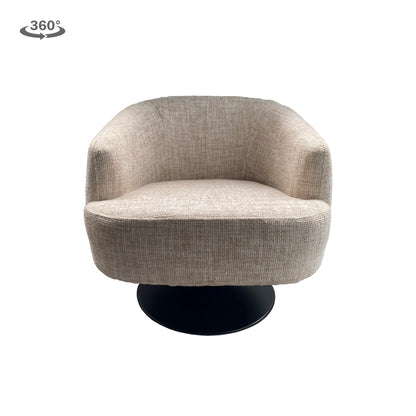 Draaifauteuil Barga | Beige Stof