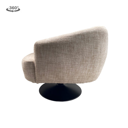Draaifauteuil Barga | Beige Stof