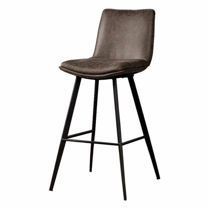 Barkruk Pamplona | Fabric T- Antraciet — Vooraanzicht - sfeer