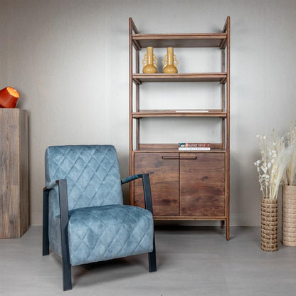 Fauteuil Villa | Velvet Lichtblauw — Algemene Sfeerfoto