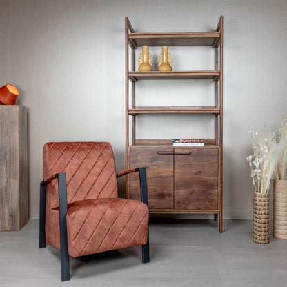 Fauteuil Villa | Velvet Bruin — Algemene Sfeerfoto