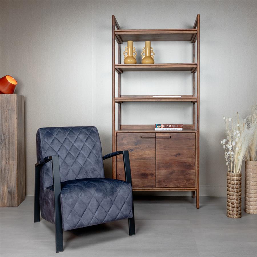 Fauteuil Villa | Velvet Antraciet — Algemene Sfeerfoto
