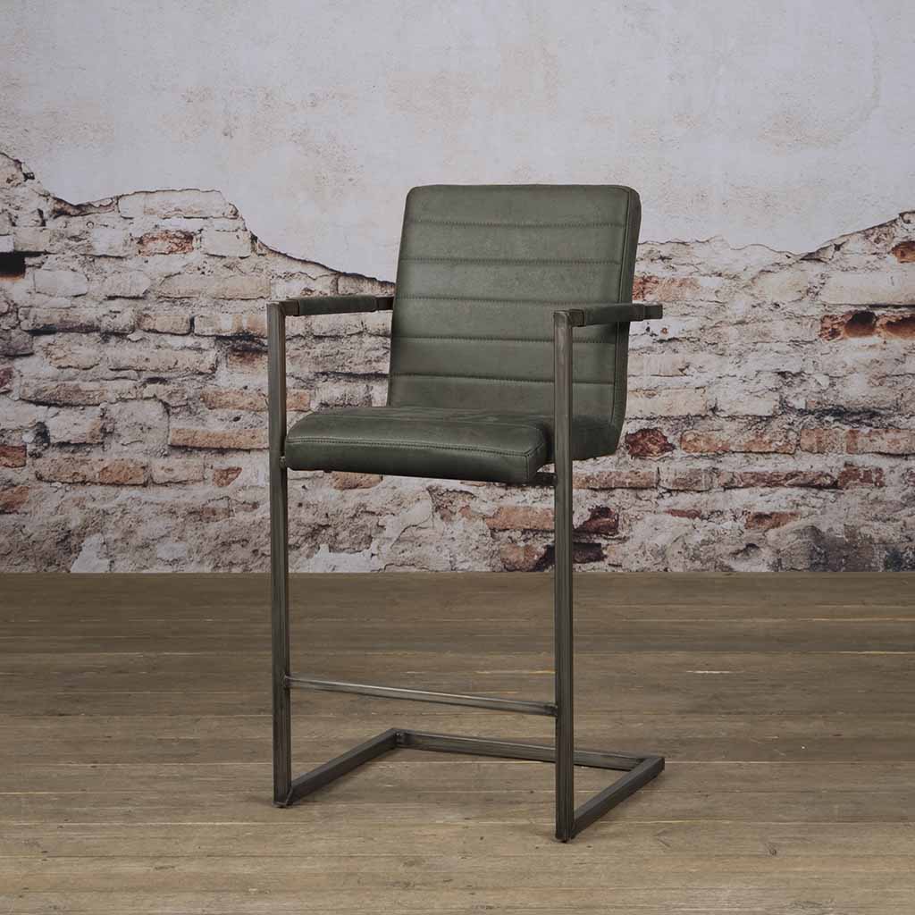 Barkruk Rocca | Bullstof Antraciet