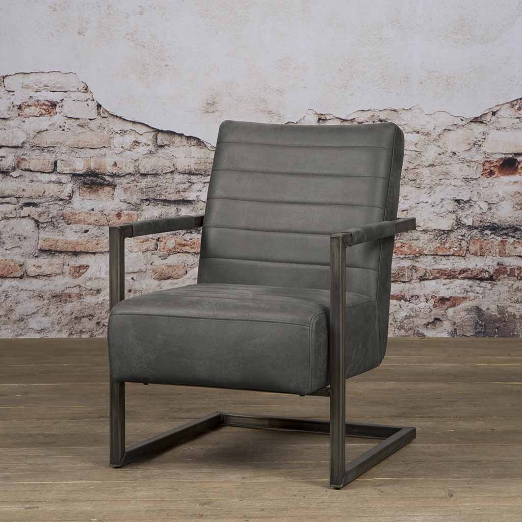 Fauteuil Rocca | Bullstof Antraciet