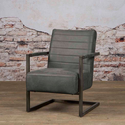 Fauteuil Rocca | Bullstof Antraciet