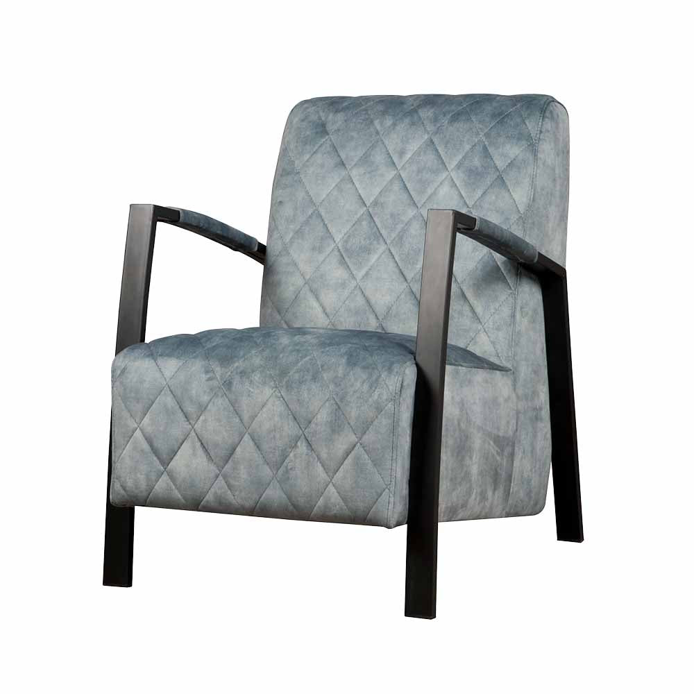 Fauteuil Villa | Velvet Lichtblauw