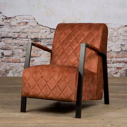 Fauteuil Villa | Velvet Bruin