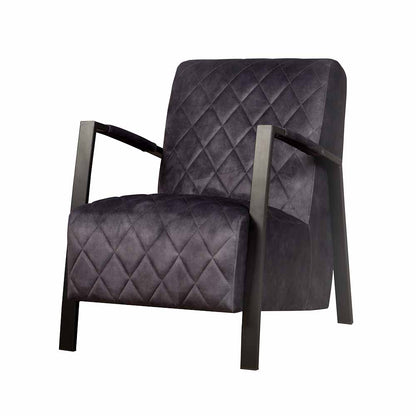 Fauteuil Villa | Velvet Antraciet
