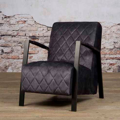 Fauteuil Villa | Velvet Antraciet