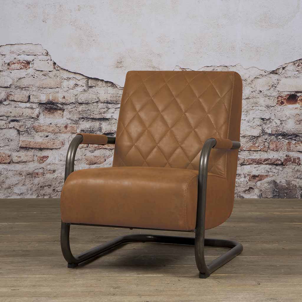 Fauteuil Civo | Microvezel Cognac