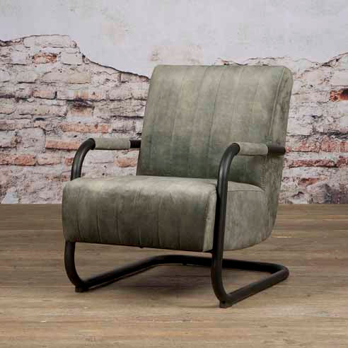 Fauteuil Riva | Velvet Donkergroen