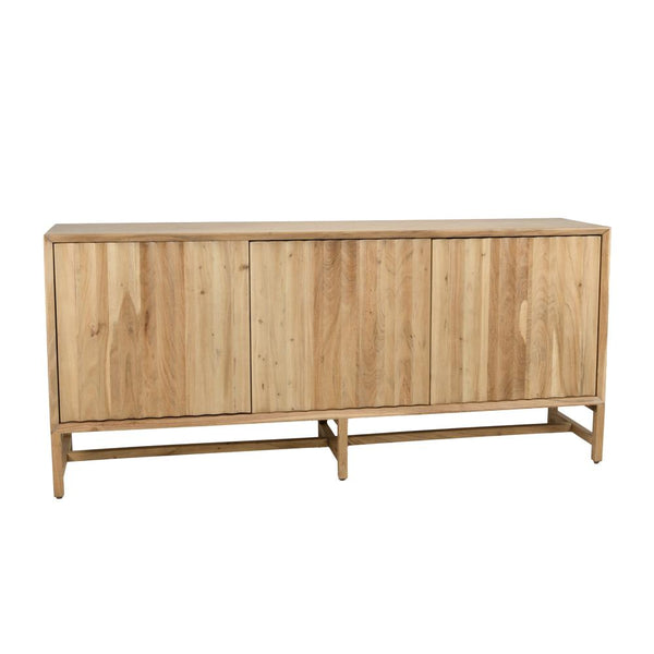 Dressoir Crotone | Naturel Acaciahout — Zijaanzicht - witfoto
