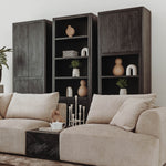 Opbergkast Tenna | Zwart Mangohout | Dicht