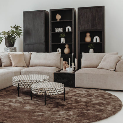 Boekenkast Tenna | Zwart Mangohout