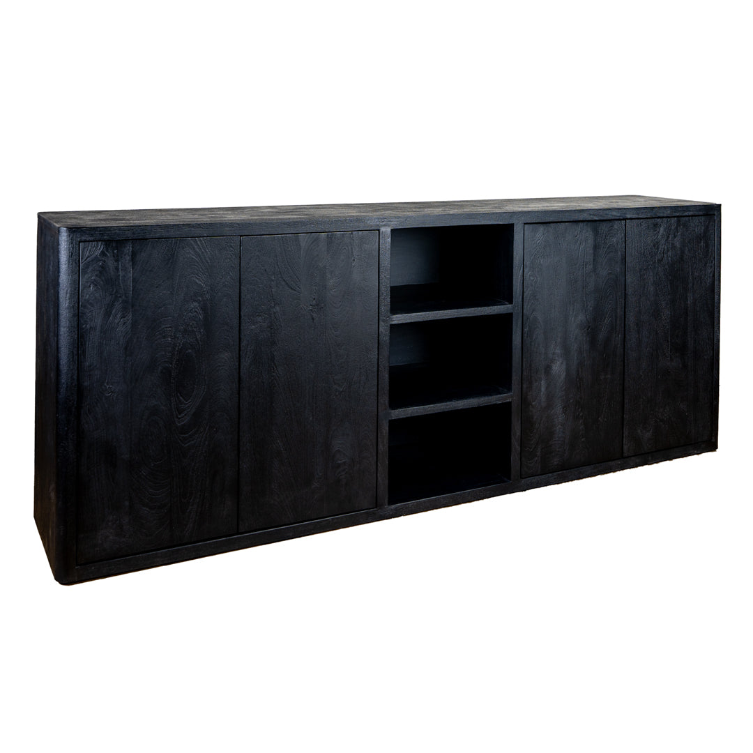 Dressoir Tenna | Zwart Mangohout