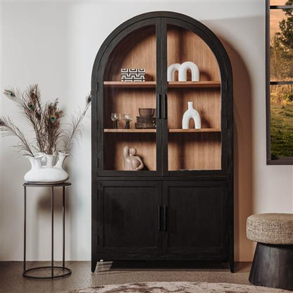 Buffetkast Rotondi | Zwart Eiken Fineer