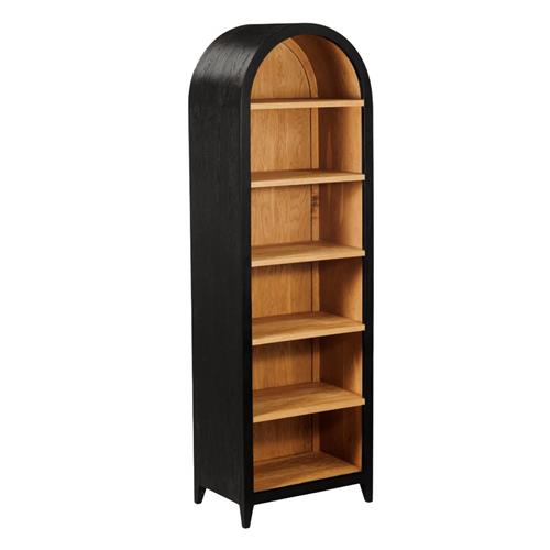 Boekenkast Rotondi | zwart mangohout