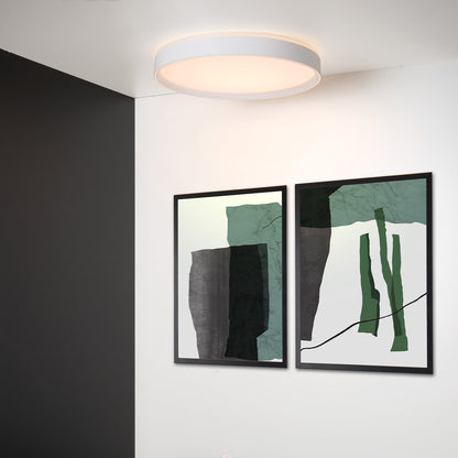 Plafonnière Nuria | Ø 50 cm | Wit — Algemene Sfeerfoto