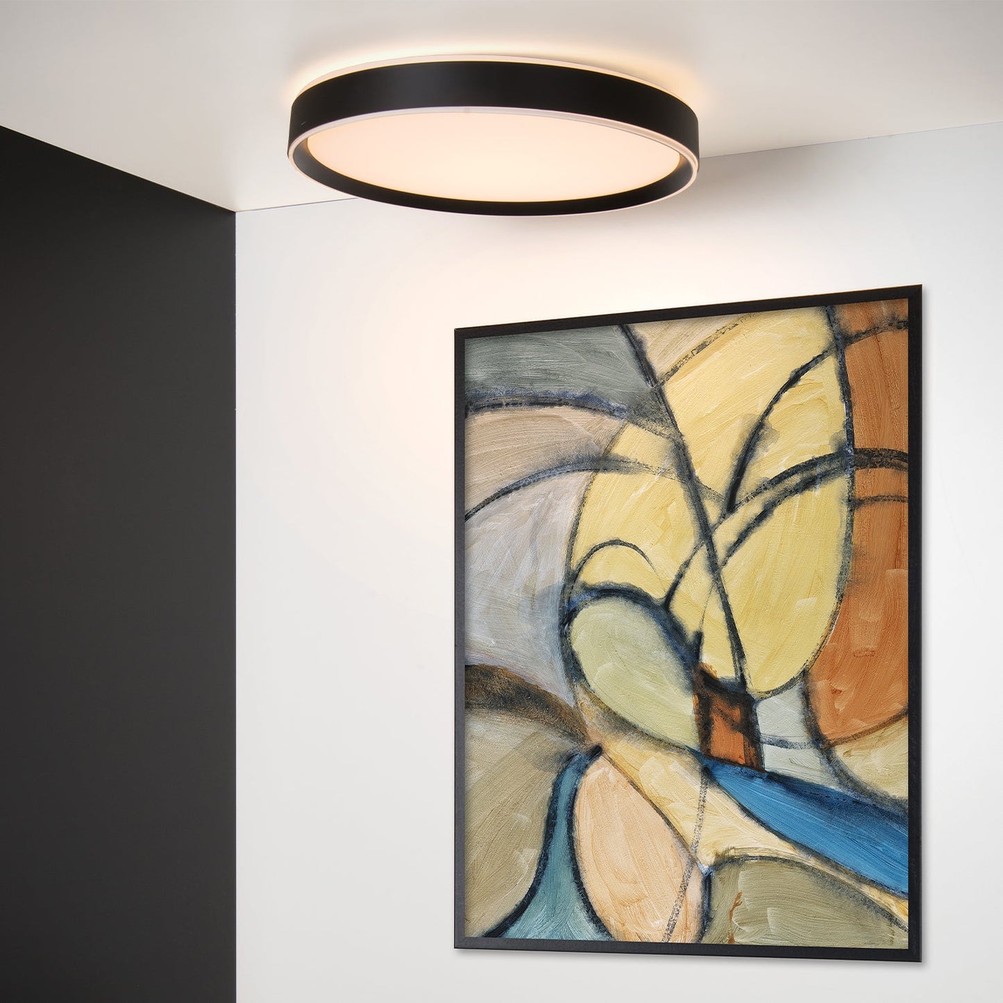 Plafonnière Nuria | Ø | Zwart