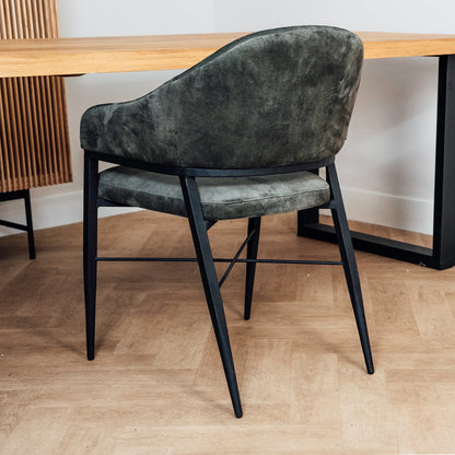 Eetkamerstoel Saar | Velvet | Magazijn leegverkoop