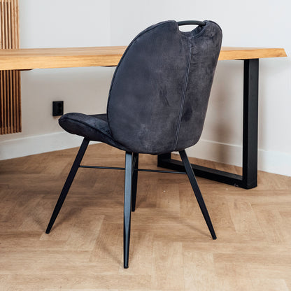 Eetkamerstoel Austin | Antraciet Velvet