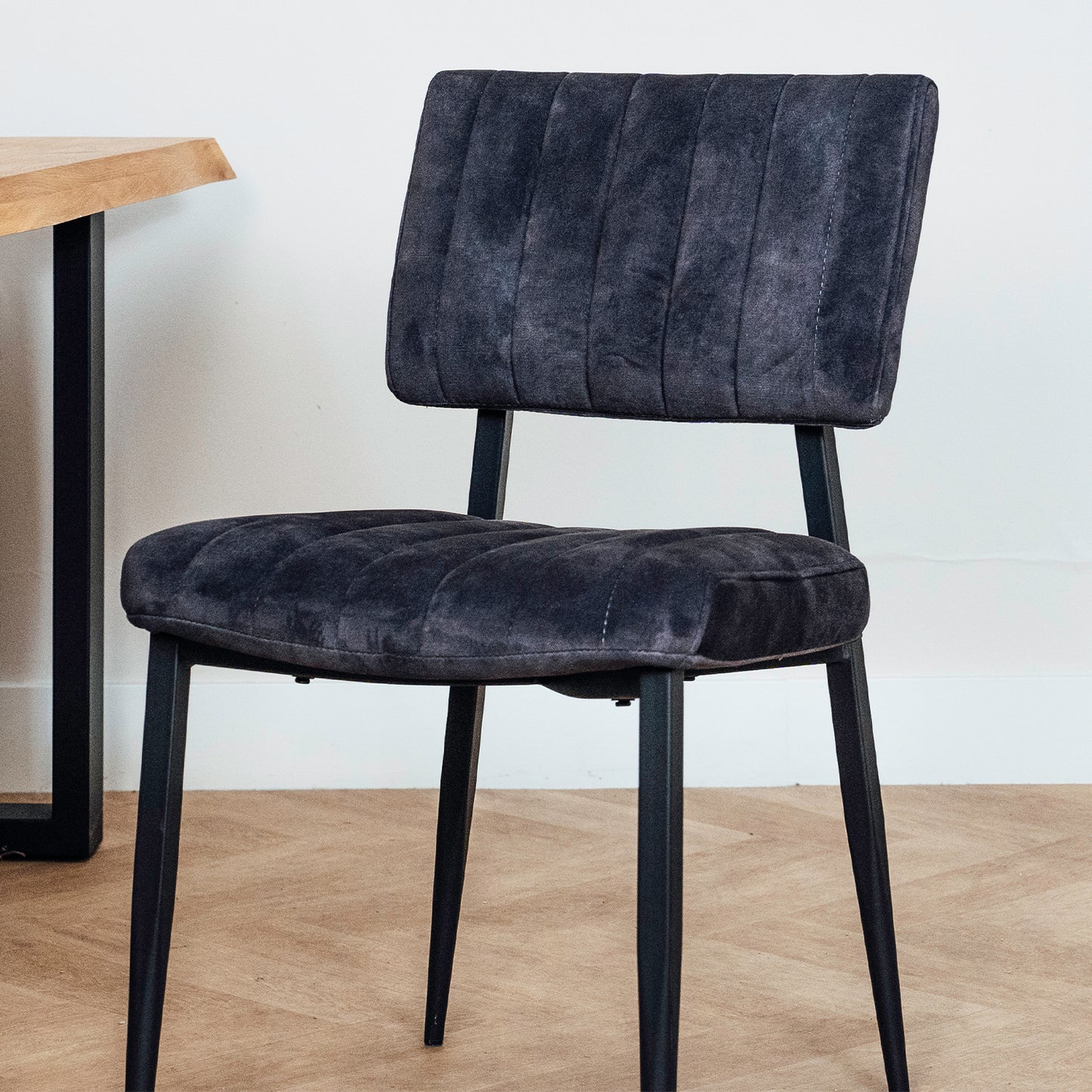 Eetkamerstoel Ivan | Antraciet Velvet