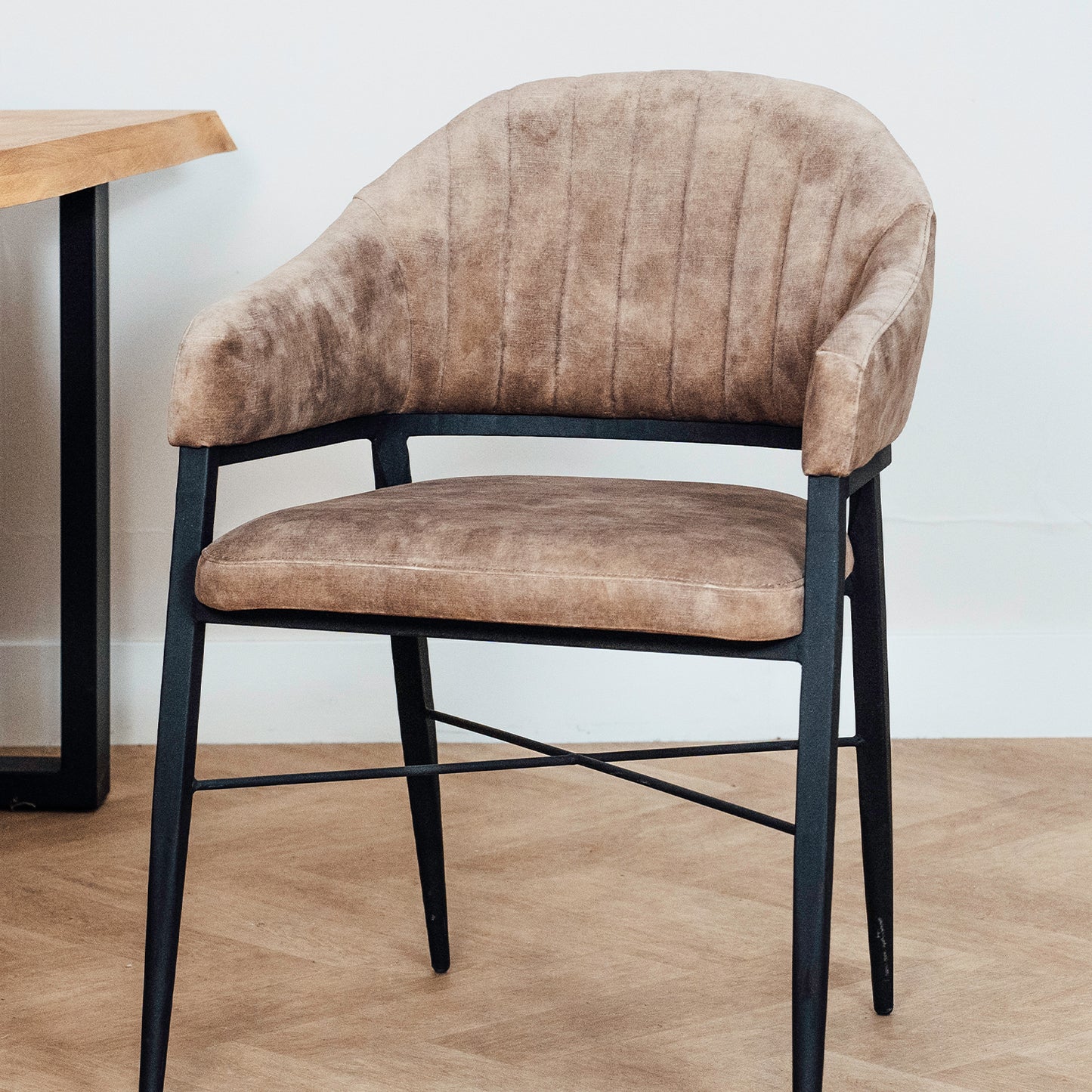 Eetkamerstoel Saar | Taupe Velvet