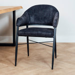 Eetkamerstoel Saar | Antraciet Velvet