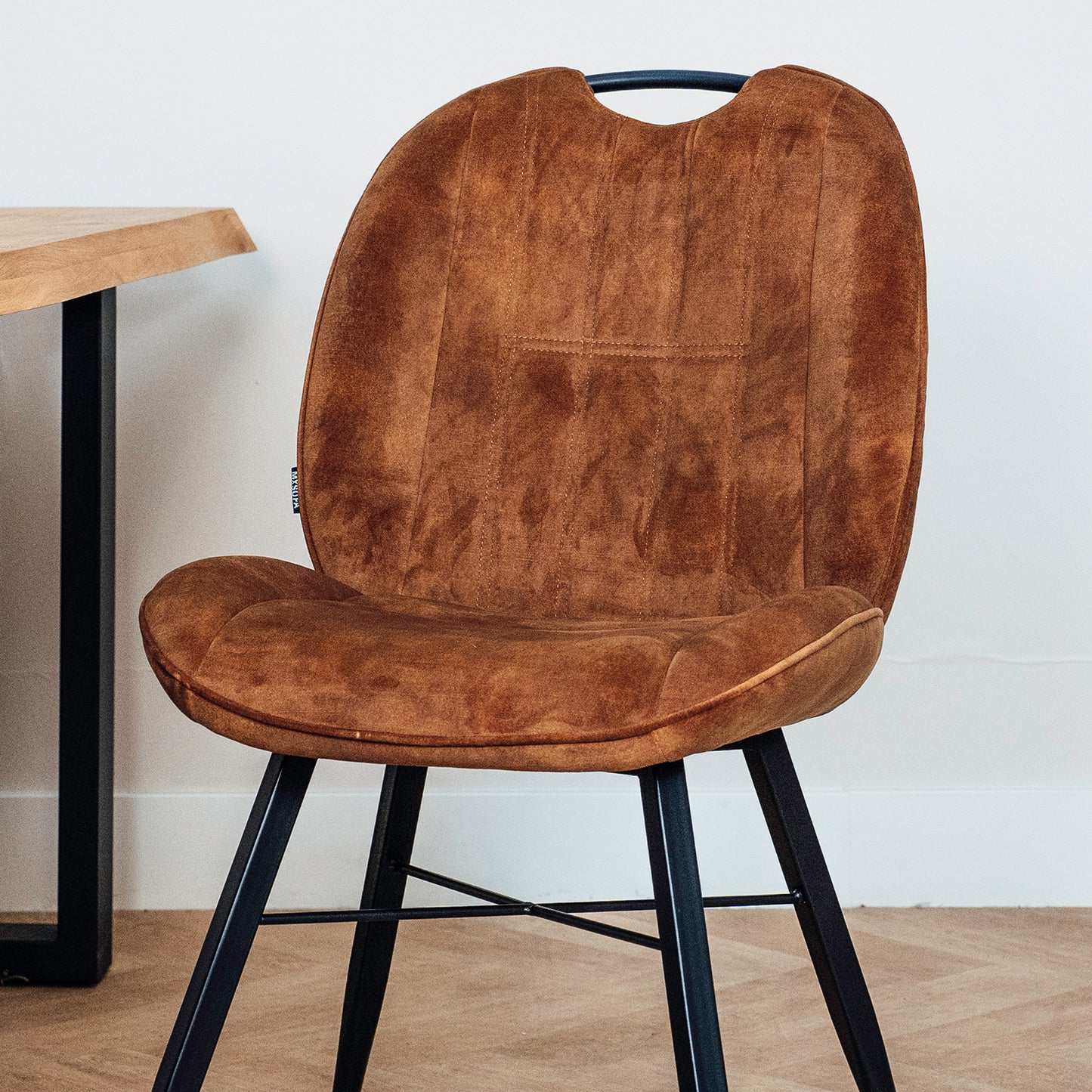 Eetkamerstoel Austin | Cognac Velvet