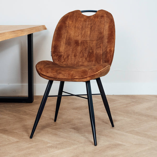 Eetkamerstoel Austin | Cognac Velvet