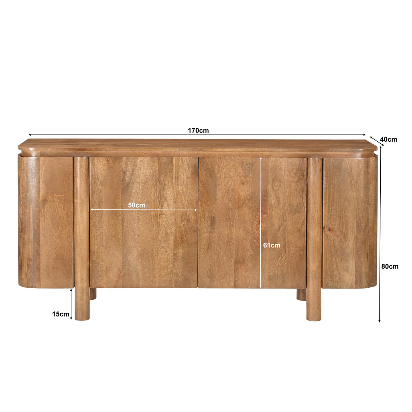 Dressoir Salano | Naturel Mangohout