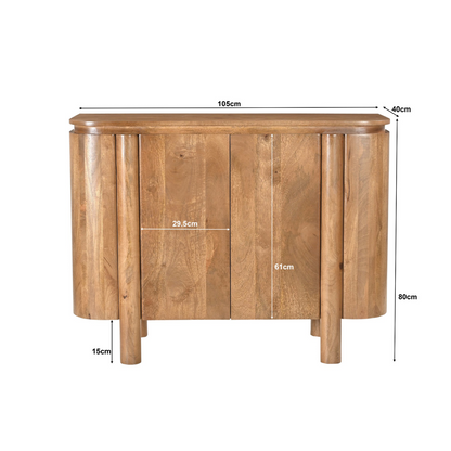 Dressoir Salano | Naturel Mangohout