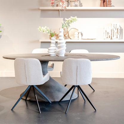 Eettafel Nemo | Grijs Mangohout