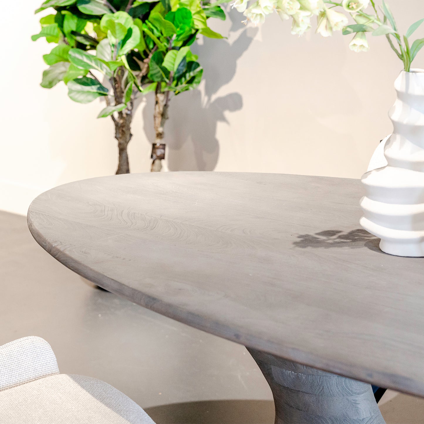 Eettafel Nemo | Grijs Mangohout