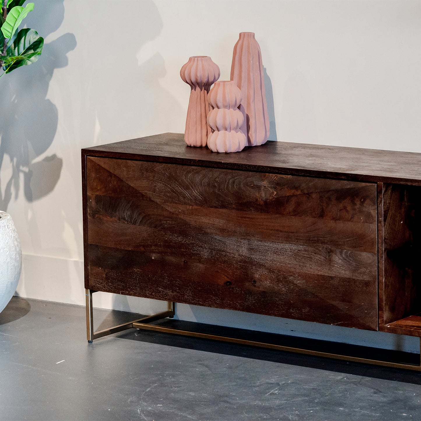 TV-Meubel Onyx | Bruin Mangohout