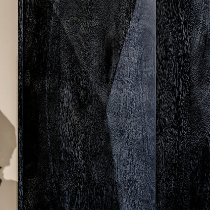 Opbergkast Onyx | Zwart Mangohout | 2 deuren