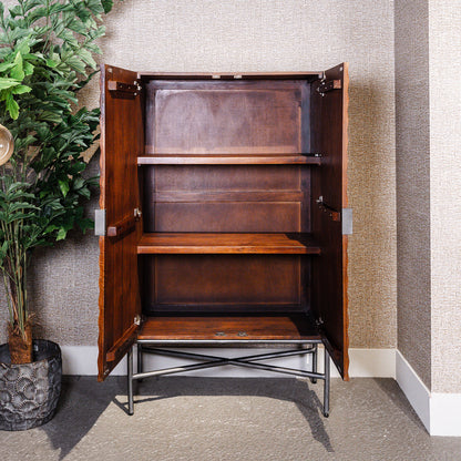 Opbergkast Paola | Mahonie Mangohout | 90 cm