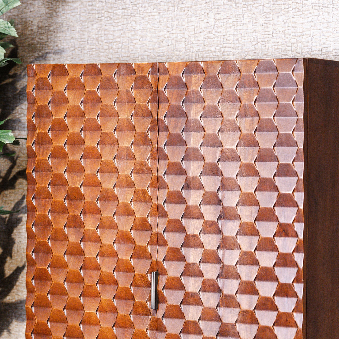 Opbergkast Paola | Mahonie Mangohout | 90 cm