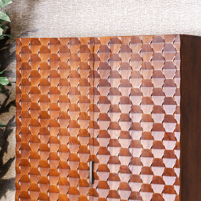 Opbergkast Paola | Mahonie Mangohout | 90 cm