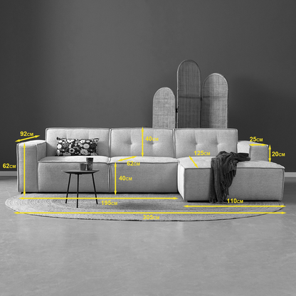 Hoekbank Flow | Beige Majestic