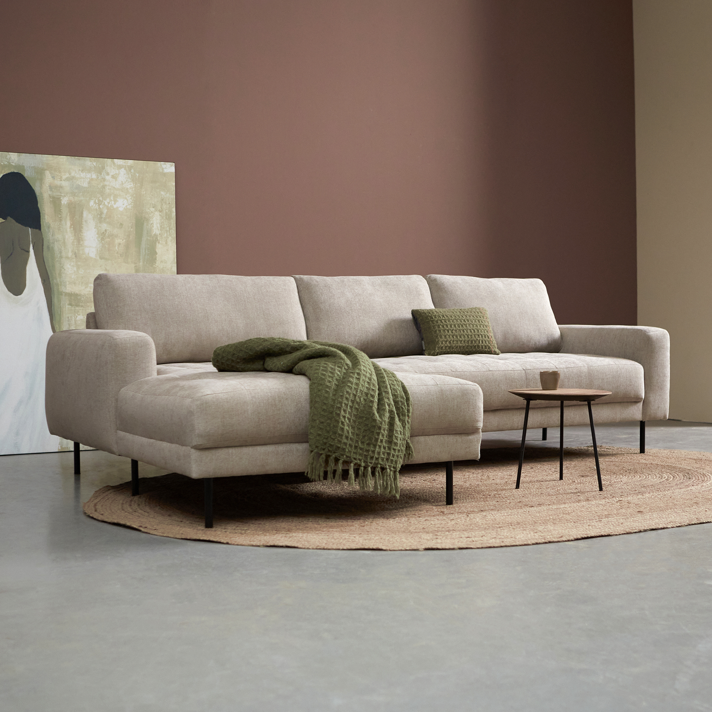 Hoekbank Oreo | Tesla 2003 | Beige Linnen