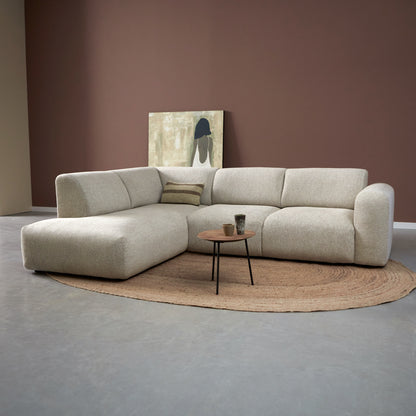 Hoekbank Soul | Sole 05 | Wit/Beige Chenille