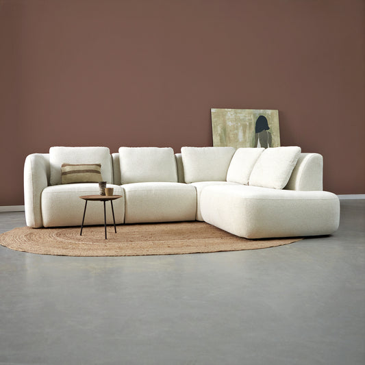 Hoekbank Cloud | Wit Stof