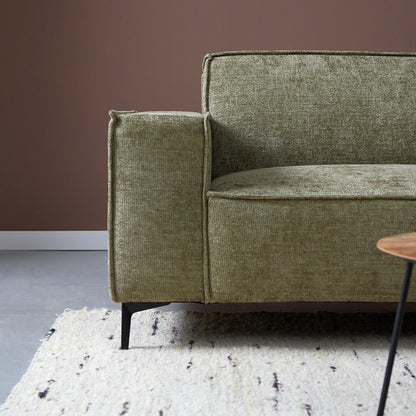 Hoekbank River | Stof Groen