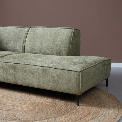 Hoekbank River | Stof Groen