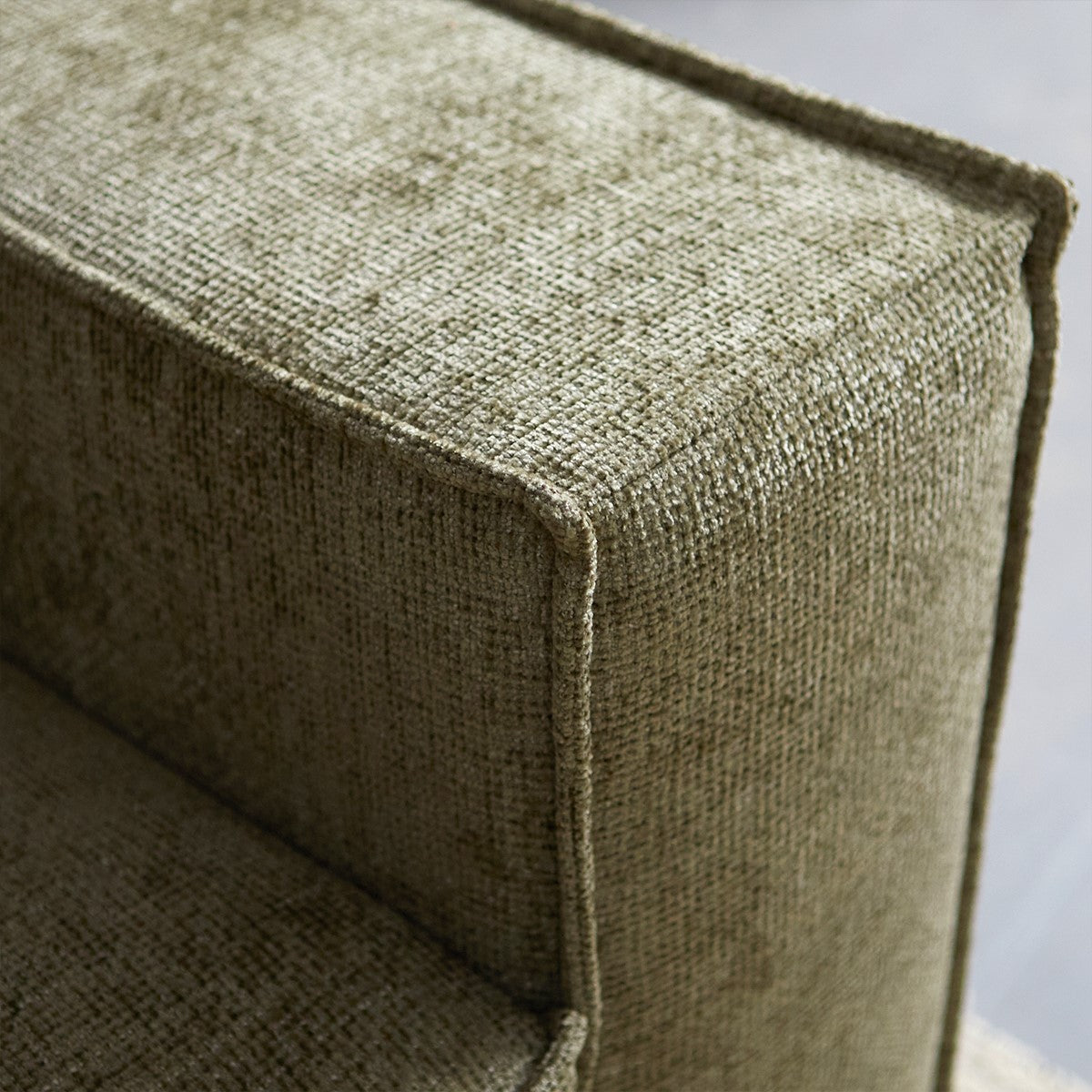 Hoekbank River | Stof Groen