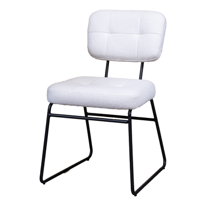 Eetkamerstoel Padola | Wit Stof